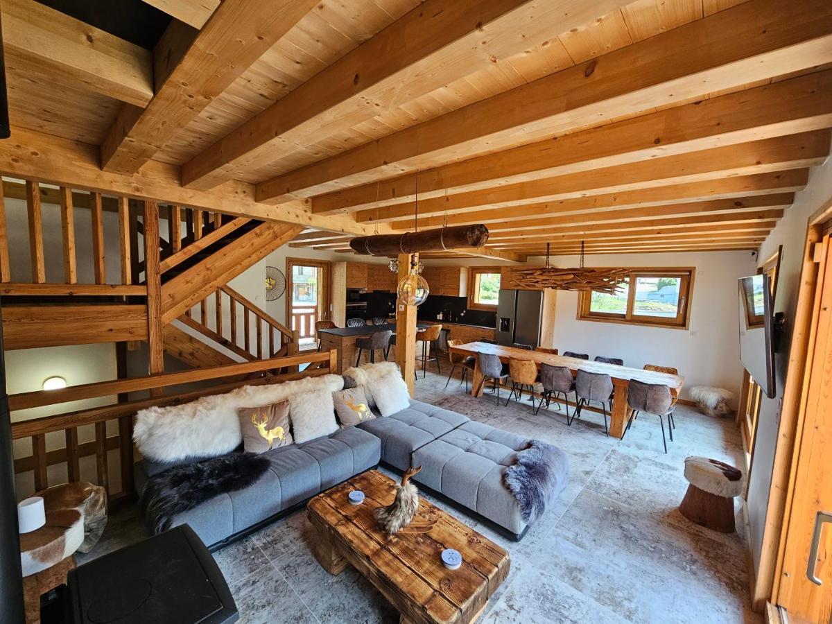 Demi-Chalet Vadel La Panthiaz 15 Pers 5 Chambres Ла-Шапель-д'Абонданс Экстерьер фото